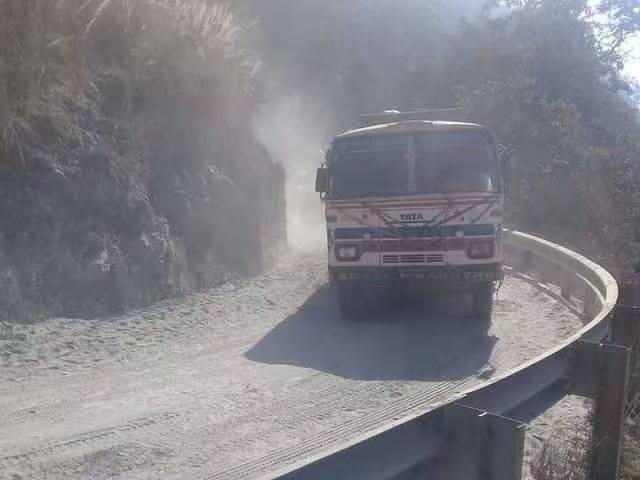 Mountain road guardrail