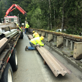  Three Beam Guardrail Highway